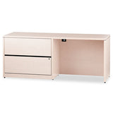HON 10500 Series Credenza w/Left Lateral File, 72w x 24d x 29.5h, Natural Maple