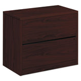 HON 10500 Series Lateral File, 2 Legal/Letter-Size File Drawers, Mahogany, 36" x 20" x 29.5"