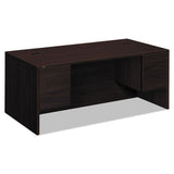 HON 10500 Series Double Pedestal Desk, 72" x 36" x 29.5", Mahogany