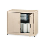 HON 10700 Series Locking Storage Cabinet, 36w x 20d x 29 1/2h, Natural Maple