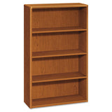 HON 10700 Series Wood Bookcase, Four-Shelf, 36w x 13.13d x 57.13h, Bourbon Cherry