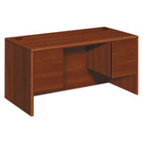 HON 10700 Series Double Pedestal Desk with Three-Quarter Height Pedestals, 60" x 30" x 29.5", Cognac
