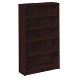 HON 1870 Series Bookcase, Five-Shelf, 36w x 11.5d x 60.13h, Mahogany