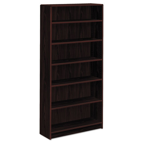 HON 1890 Series Bookcase, Six-Shelf, 36w x 11.5d x 72.63h, Mahogany