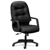 HON Pillow-Soft 2090 Series Executive High-Back Swivel/Tilt Chair, Supports Up to 300 lb, 16.75" to 21.25" Seat Height, Black