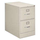 HON 210 Series Vertical File, 2 Legal-Size File Drawers, Light Gray, 18.25" x 28.5" x 29"