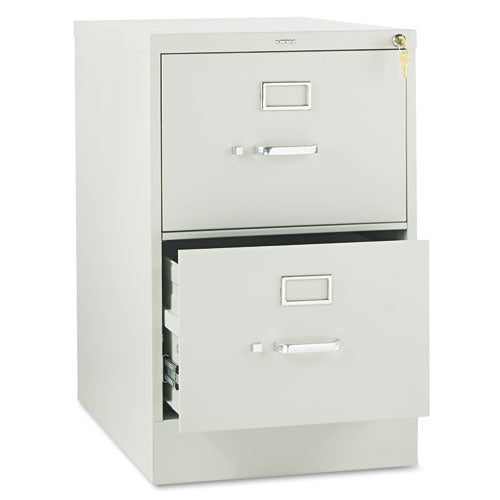 HON 310 Series Vertical File, 2 Legal-Size File Drawers, Light Gray, 18.25" x 26.5" x 29"