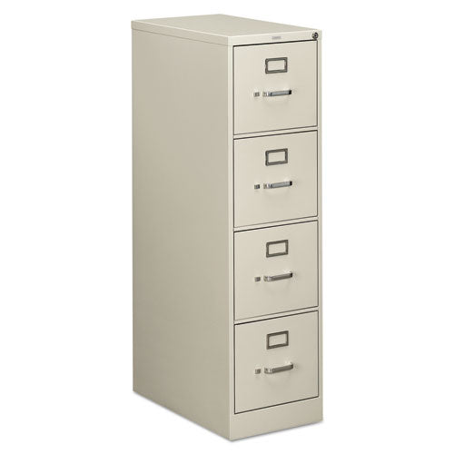 HON 510 Series Vertical File, 4 Letter-Size File Drawers, Light Gray, 15" x 25" x 52"