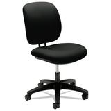 HON ComforTask Task Swivel Chair, Supports Up to 300 lb, 15" to 20" Seat Height, Black
