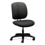HON ComforTask Task Swivel Chair, Supports Up to 300 lb, 15" to 20" Seat Height, Iron Ore Seat/Back, Black Base