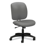 HON ComforTask Center-Tilt Task Chair, Supports Up to 300 lb, 17" to 22" Seat Height, Frost Seat/Back, Black Base