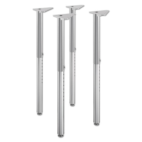 HON Build Adjustable Post Legs, 22" to 34" High, 4/Pack