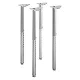 HON Build Adjustable Post Legs, 22" to 34" High, 4/Pack