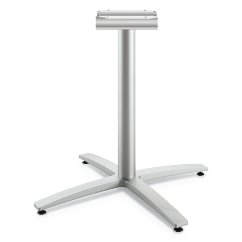HON Between Seated-Height X-Base for 42" Table Tops, Silver