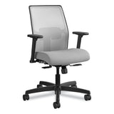 HON Ignition 2.0 4-Way Stretch Low-Back Mesh Task Chair, Supports 300lb, 17" to 21" Seat Height, Frost Seat, Fog Back, Black Base