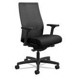 HON Ignition 2.0 4-Way Stretch Mid-Back Mesh Task Chair, Supports Up to 300 lb, 17" to 21" Seat Height, Black