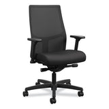 HON Ignition 2.0 4-Way Stretch Mid-Back Mesh Task Chair, Supports Up to 300 lb, 17" to 21" Seat Height, Black