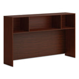 HON Mod Desk Hutch, 3 Compartments, 66 x 14 x 39.75, Traditional Mahogany