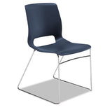 HON Motivate High-Density Stacking Chair, Supports Up to 300 lb, Regatta Seat/Back, Chrome Base, 4/Carton