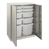 HON Flagship Storage Cabinet with 4 Small, 4 Medium and 2 Large Bins, 30 x 18 x 39.13, Loft