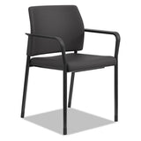 HON Accommodate Series Guest Chair with Fixed Arms, 23.25" x 22.25" x 32", Black, 2/Carton