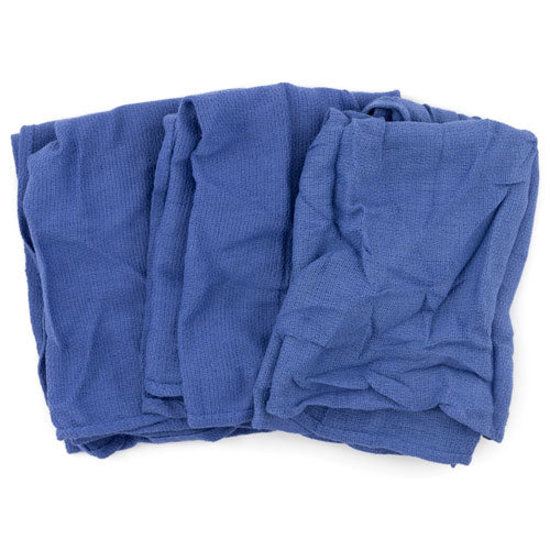 HOSPECO Reclaimed Surgical Huck Towel, Blue, 25 Towels/Carton