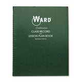 Ward Combination Record/Plan Book, 9-10 Week Term: 2-Page Spread (38 Students), 2-Page Spread (6 Classes), 11 x 8.5, Green Cover
