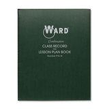 Ward Combination Record/Plan Book, 9-10 Week Term: 2-Page Spread (38 Students), 2-Page Spread (8 Classes), 11 x 8.5, Green Cover