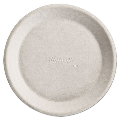 Chinet Savaday Molded Fiber Plates, 10", Cream, 500/Carton