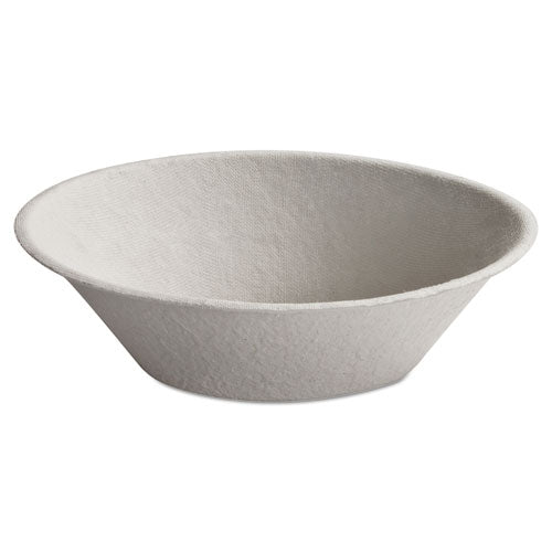 Chinet Savaday Molded Fiber Bowls, 45 oz, White, 500/Carton
