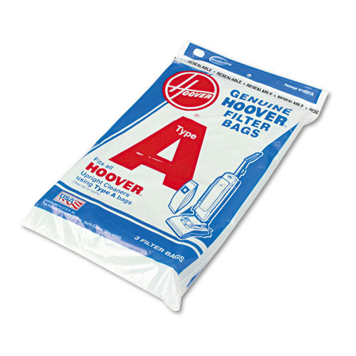 Hoover Commercial Commercial Elite Lightweight Bag-Style Vacuum Replacement Bags, 3/Pack