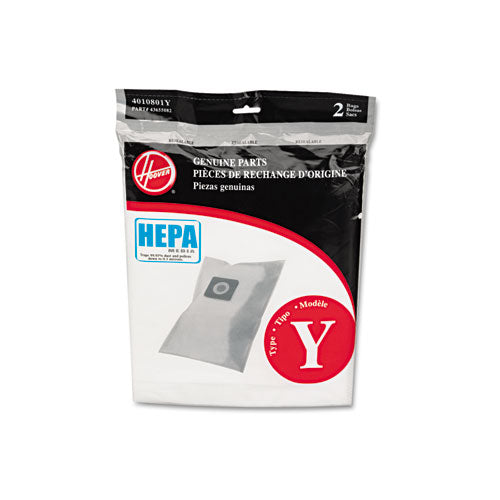 Hoover Commercial HEPA Y Vacuum Replacement Filter/Filtration Bag, 2/Pack