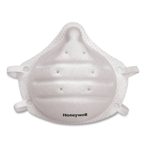 Honeywell ONE-Fit N95 Single-Use Molded-Cup Particulate Respirator, White, 10/Pack