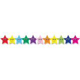 Hygloss Colorful Happy Stars Border Strips - 33655