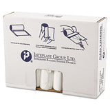 Inteplast Group High-Density Commercial Can Liners Value Pack, 33 gal, 10 microns, 33" x 39", Clear, 500/Carton