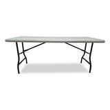 Iceberg IndestrucTable Industrial Folding Table, Rectangular Top, 2,000 lb Capacity, 72 x 30 x 29, Platinum
