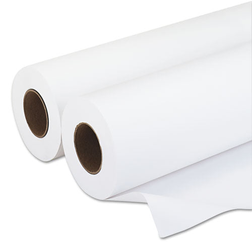 Iconex Amerigo Wide-Format Paper, 3" Core, 20 lb, 24" x 500 ft, Smooth White, 2/Pack