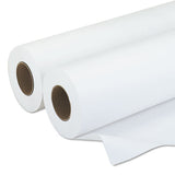 Iconex Amerigo Wide-Format Paper, 3" Core, 20 lb, 30" x 500 ft, Smooth White, 2/Pack