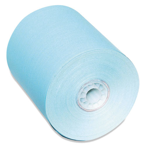 Iconex Direct Thermal Printing Paper Rolls, 0.45" Core, 3.13" x 230 ft, Blue, 50/Carton