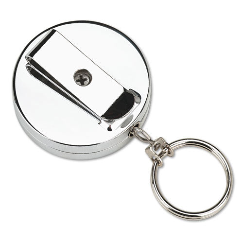 SecurIT Pull Key Reel Wearable Key Organizer, Stainless Steel