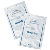 SecurIT Tamper-Evident Deposit Bag, Plastic, 9 x 12, White, 100/Pack