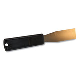 Impact Putty Knife, 1.25"W Blade, Stainless Steel/Polypropylene, Black