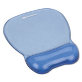 Innovera Mouse Pad with Gel Wrist Rest, 8.25 x 9.62, Blue