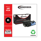 Innovera Remanufactured Black Toner, Replacement for 45A (Q5945A), 18,000 Page-Yield