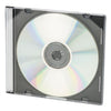 Innovera CD/DVD Slim Jewel Cases, Clear/Black, 100/Pack