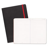 Black n' Red Black Soft Cover Notebook, 1 Subject, Wide/Legal Rule, Black Cover, 8.25 x 5.75, 71 Sheets