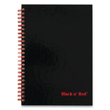 Black n' Red Hardcover Twinwire Notebooks, 1 Subject, Wide/Legal Rule, Black/Red Cover, 9.88 x 6.88, 70 Sheets