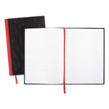 Black n' Red Casebound Notebooks, 1 Subject, Wide/Legal Rule, Black Cover, 11.75 x 8.25, 96 Sheets
