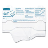 Scott Personal Seats Sanitary Toilet Seat Covers, 15 x 18, White, 125/Pack