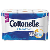 Cottonelle Clean Care Bathroom Tissue, Septic Safe, 1-Ply, White, 170 Sheets/Roll, 48 Rolls/Carton